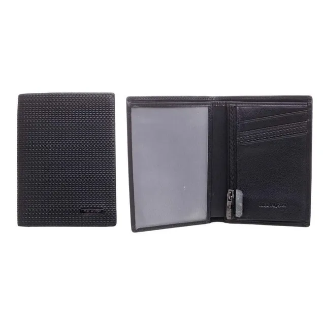 MAC ALYSTER Cambridge petit portefeuille noir chevrons