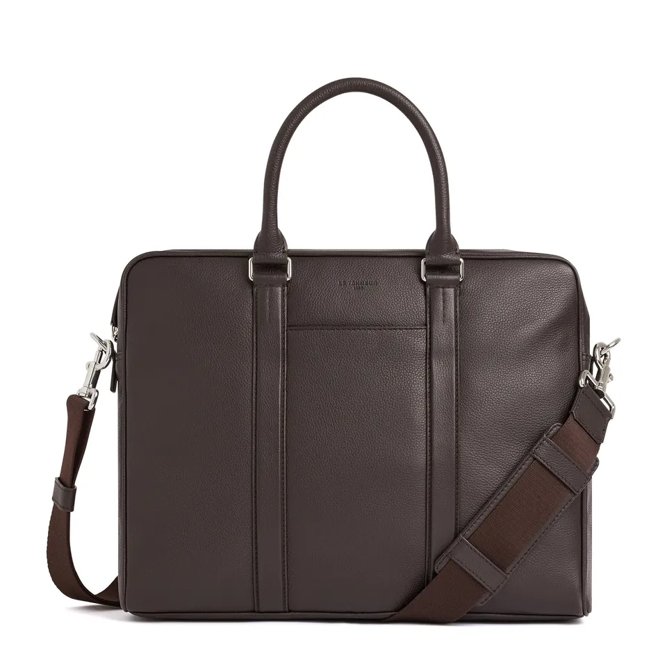 Le Tanneur Charles sac ordinateur cuir 17 pouces
