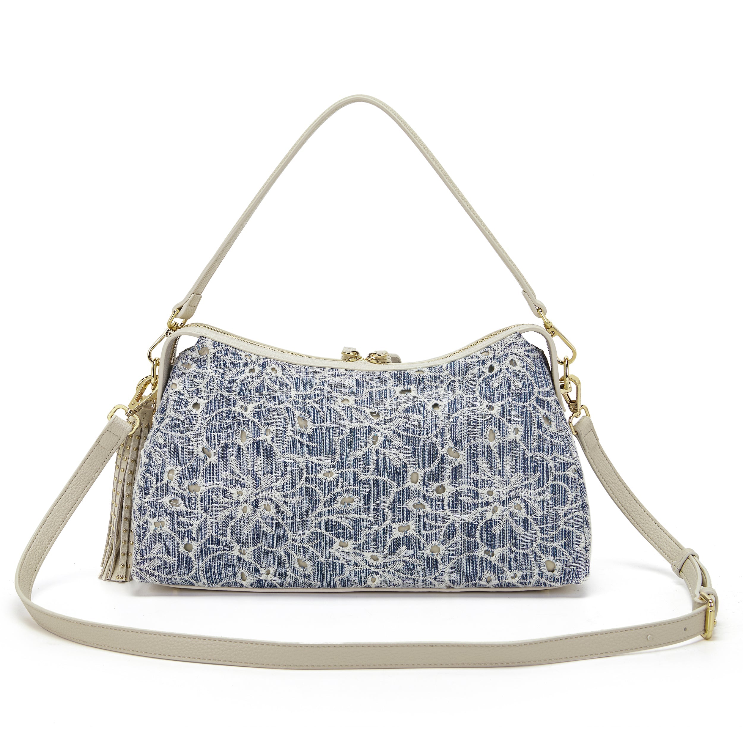 La Carrie Romantic sac bandoulière jeans 28x10x18cm