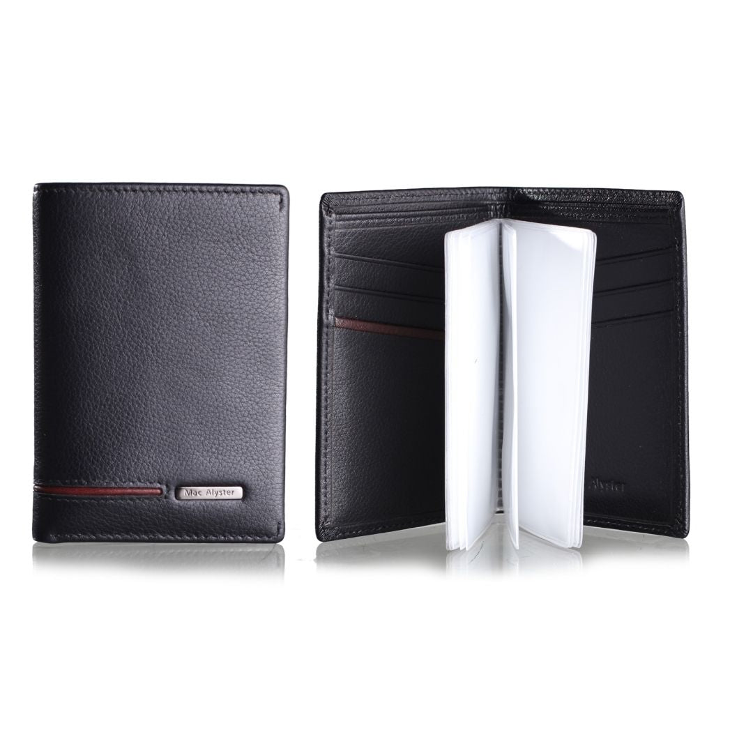 Mac Alyster Signature porte-cartes noir 10,5 cm compact