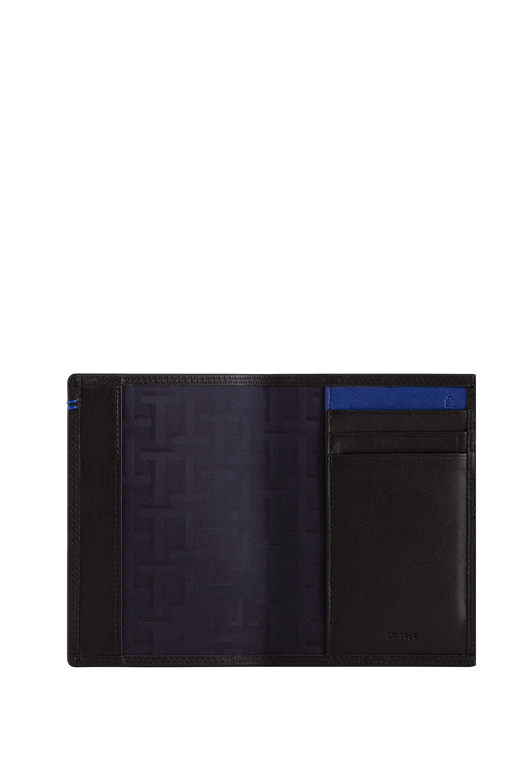 Le Tanneur Charles porte-monnaie boîte cuir noir homme
