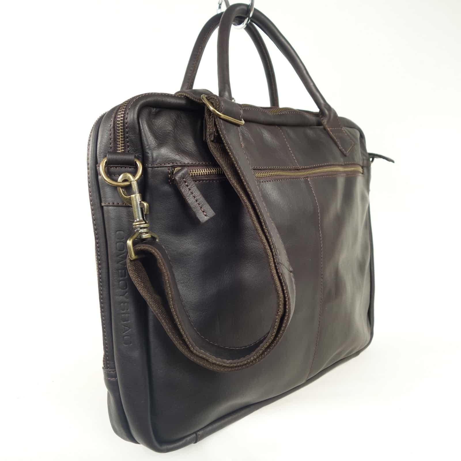 Collection Esprit Cuir GRAHAM cartable cuir marron 17 pouces A4