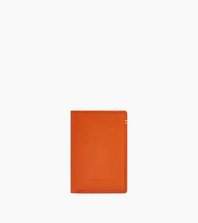 Le Tanneur Martin porte cartes cuir lisse vertical RFID
