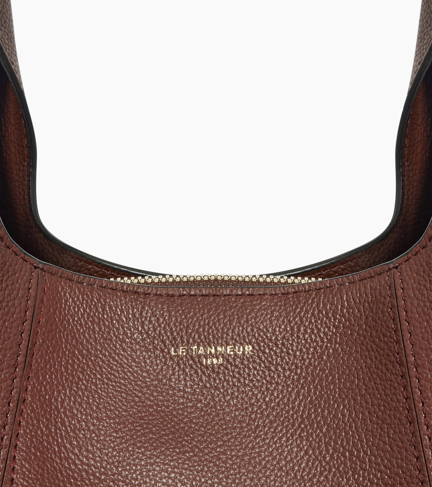 Le Tanneur Juliette sac épaule cuir grainé moyen
