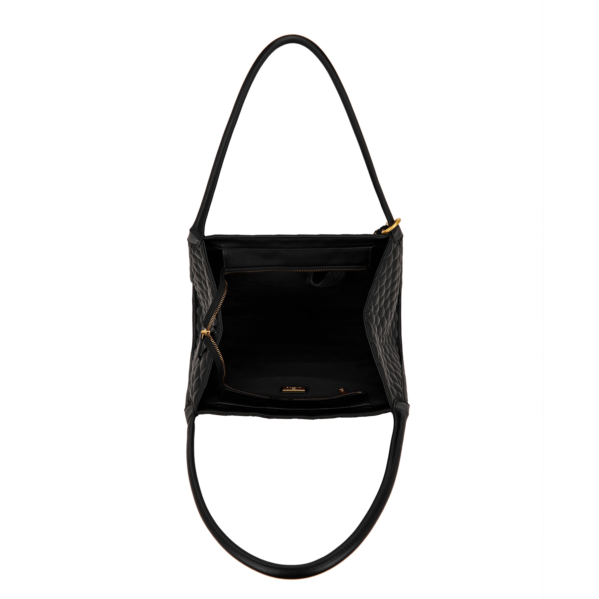 La Carrie Touchy sac cabas noir 46x14x25cm matelassé