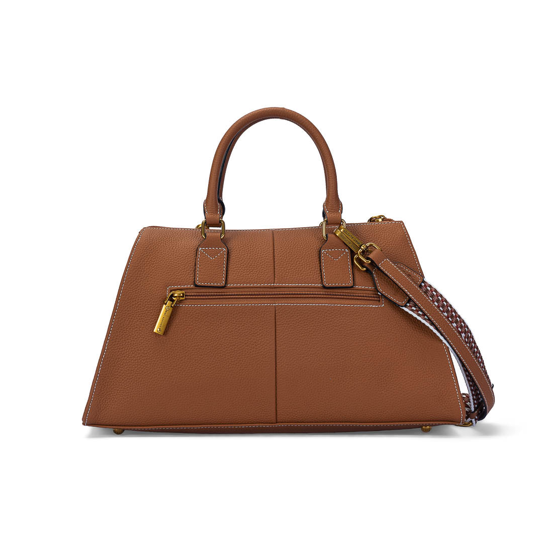Mac Alyster Giulia Sac Porté Main Cuir Noir 36 cm