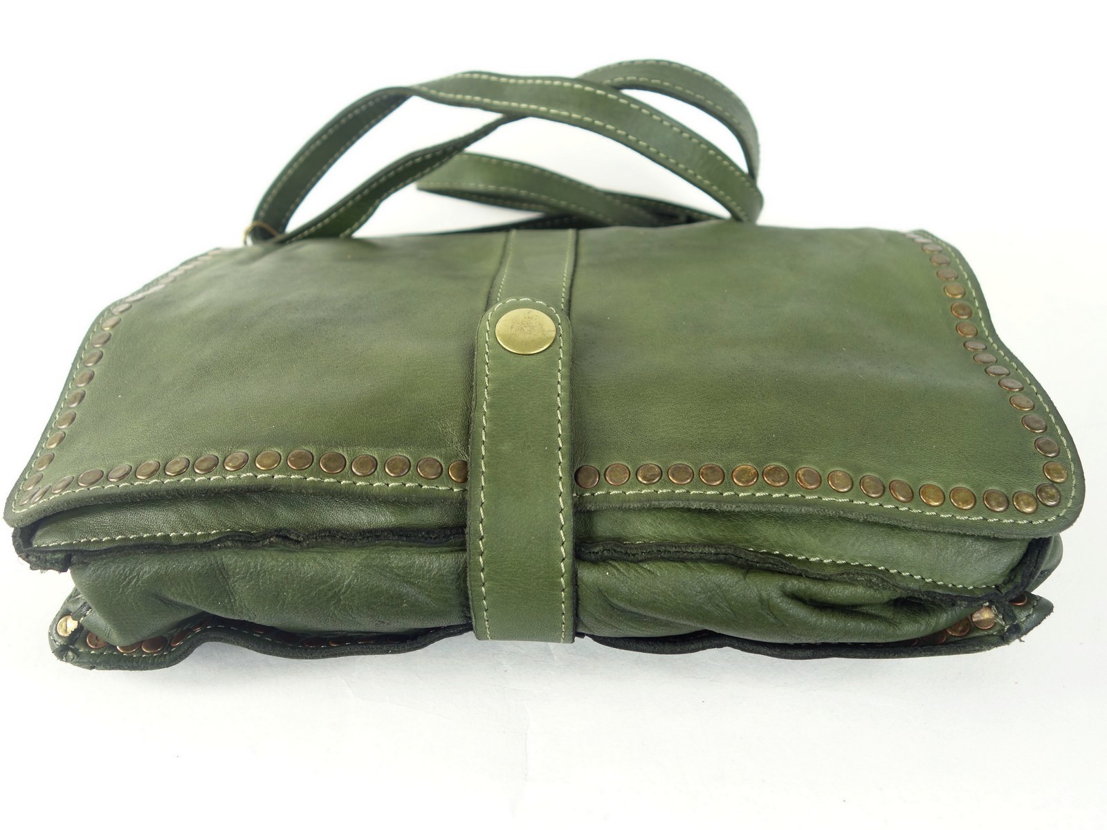 Collection Esprit Cuir Gena pochette cuir vert kaki