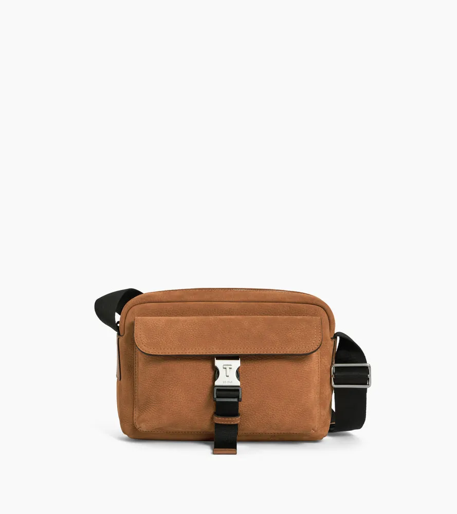 Le Tanneur Maurice petite bandoulière nubuck cuir grainé