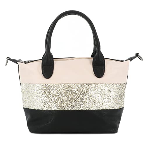 Gallantry Sacs Bandoulière Sac Paillettes Beige Noir Doré