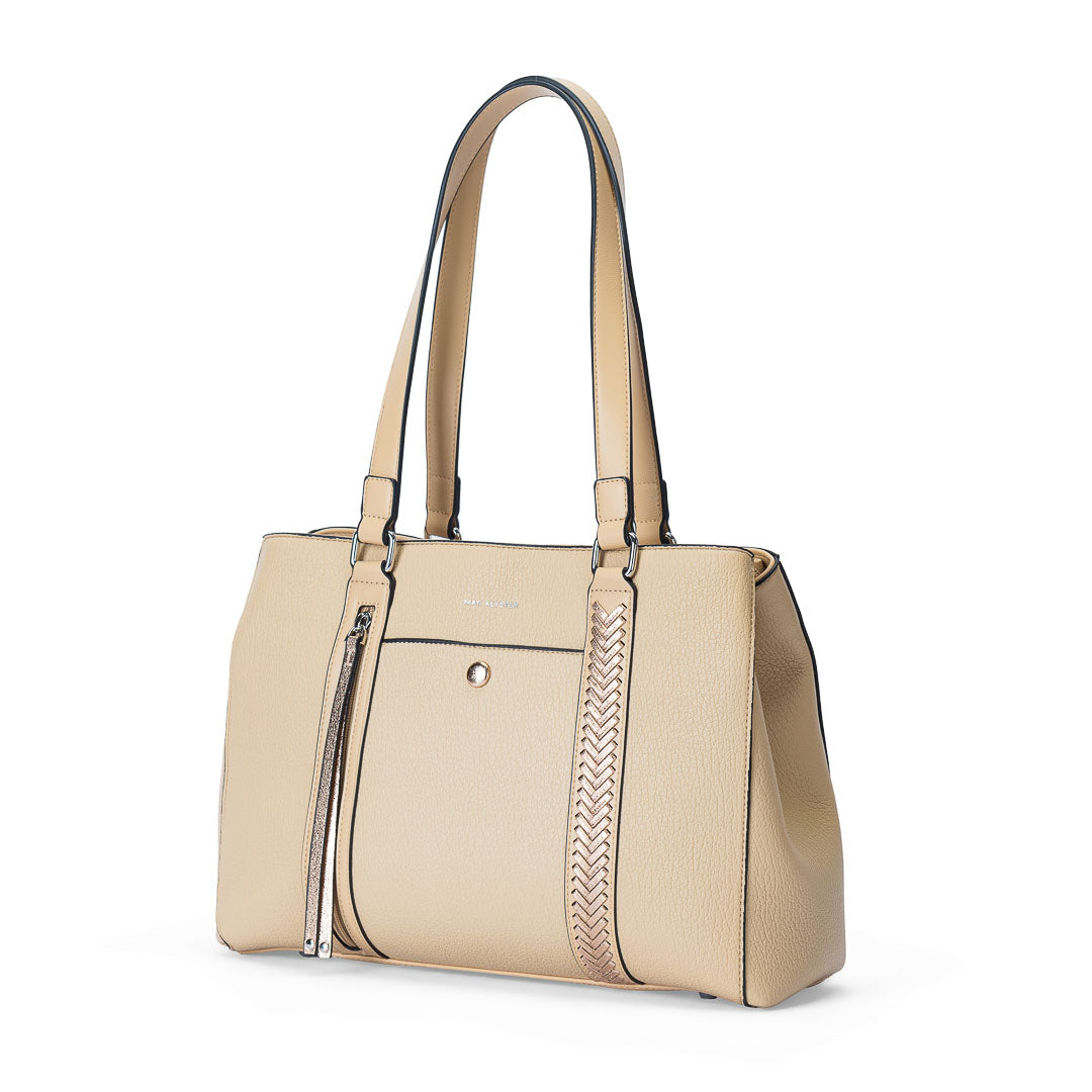 MAC ALYSTER CONTRASTE Sac shopping cabas noir