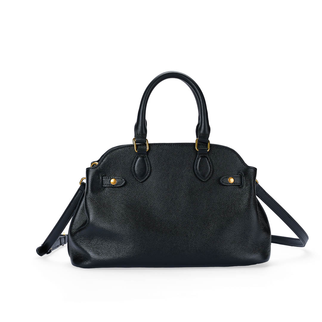 MAC ALYSTER VALERIA Sac à main Daim Cognac cuir 32,5 cm