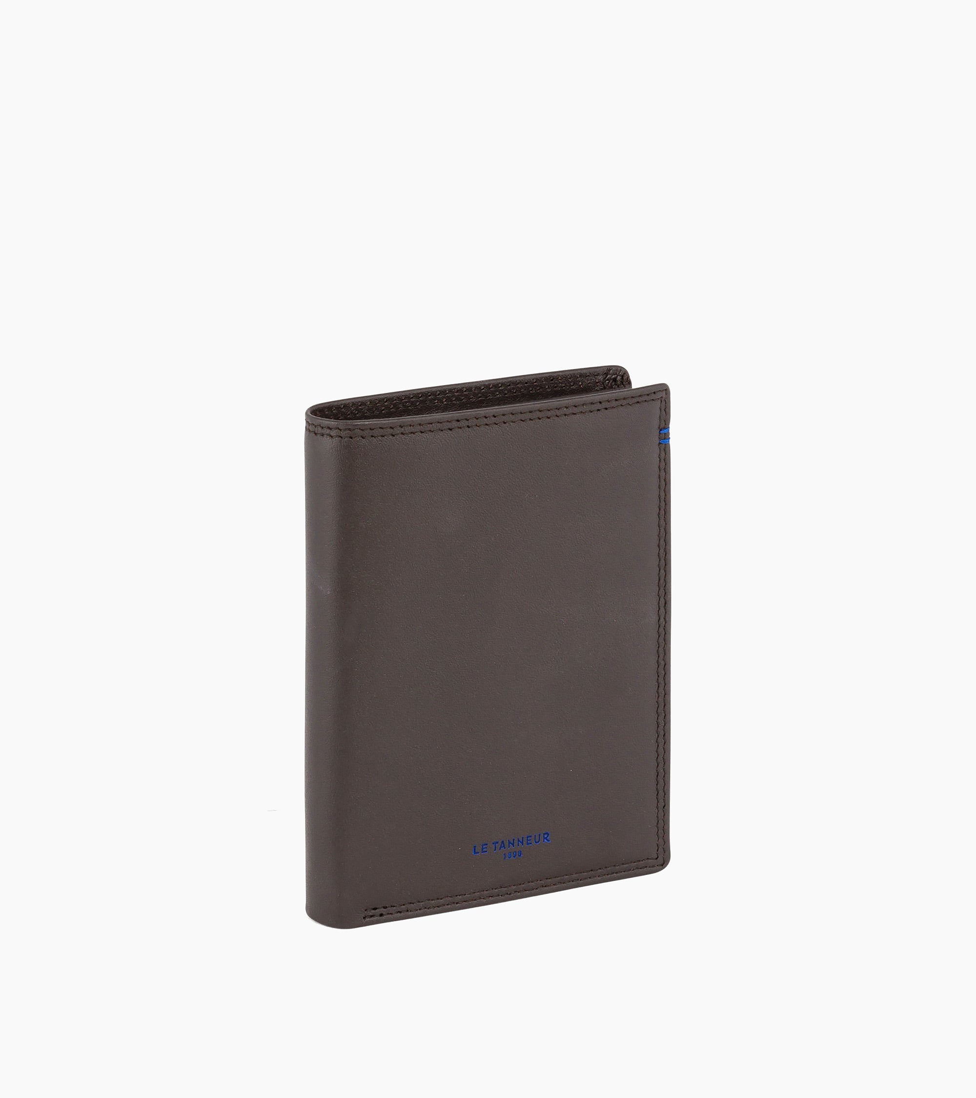Le Tanneur Martin portefeuille cuir lisse marron Coffee Brown