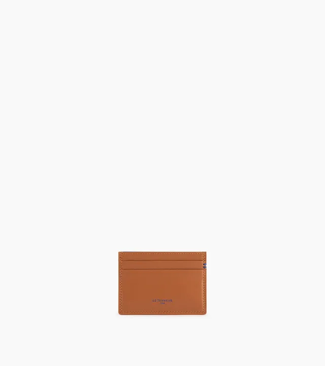 Le Tanneur Martin porte-cartes cuir lisse marron