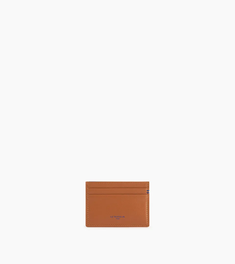 Le Tanneur Martin porte-cartes cuir lisse marron