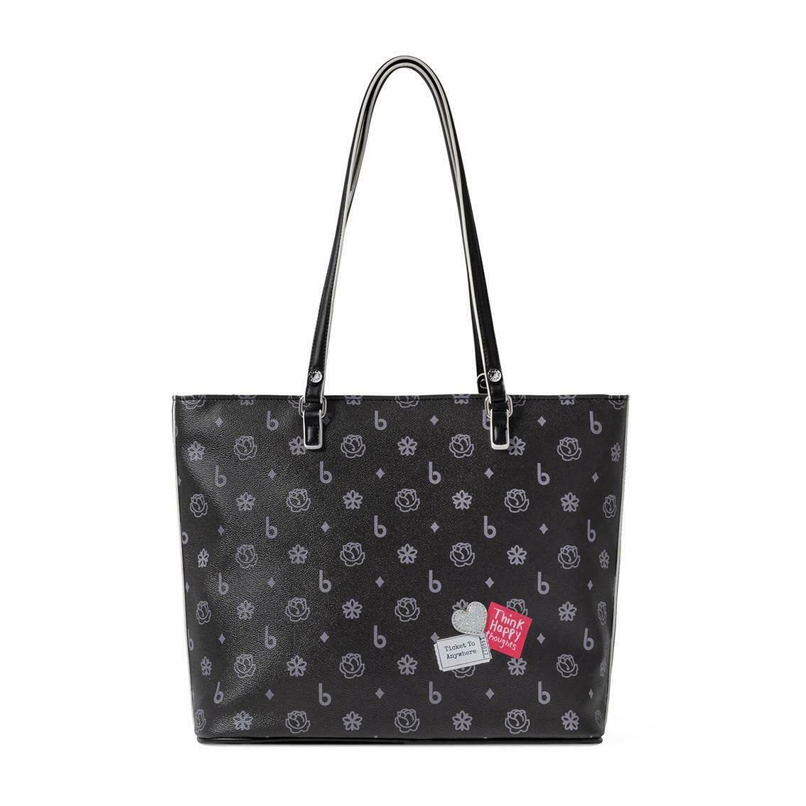 Braccialini Cartoline BS22BR15 sac shopper noir Russie