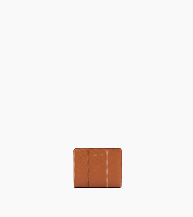 Le Tanneur Juliette petit portefeuille cuir grainé Brown Tan
