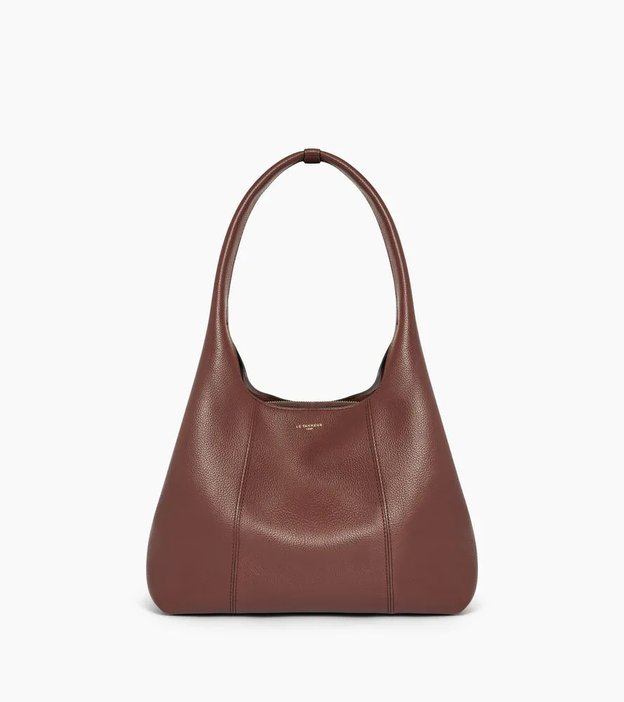 Le Tanneur Juliette sac épaule cuir grainé moyen