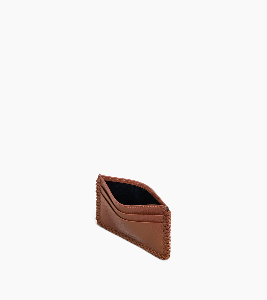 Le Tanneur Emilie porte-cartes cuir grainé marron anti-RFID