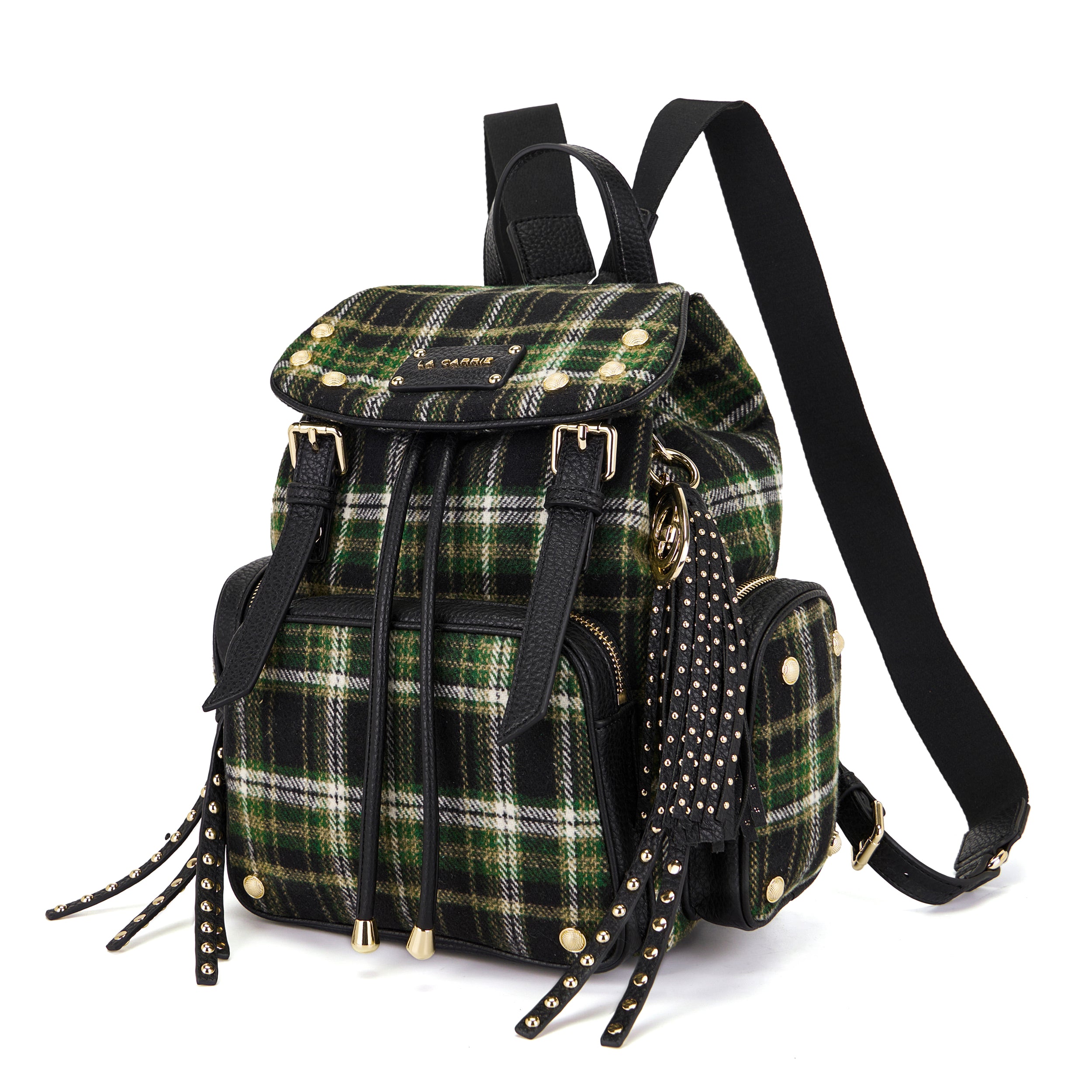 La Carrie Scottish sac à dos green tartan 27 cm