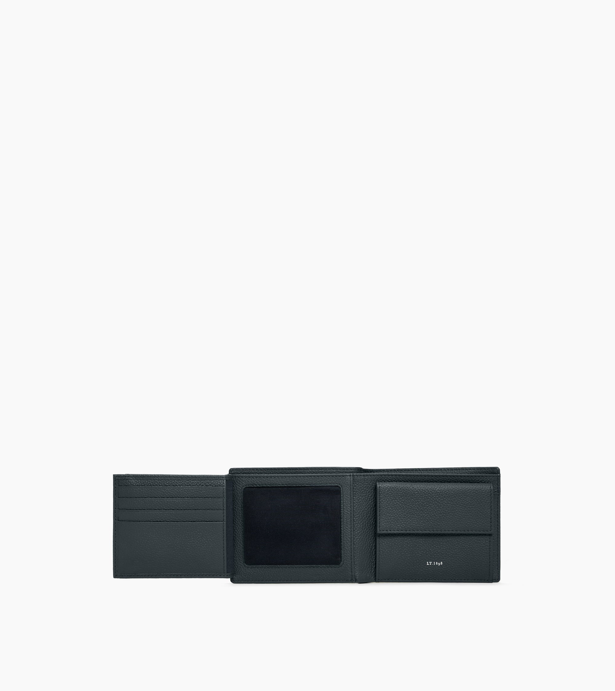 Le Tanneur Lucien portefeuille cuir grainé Twilight Blue