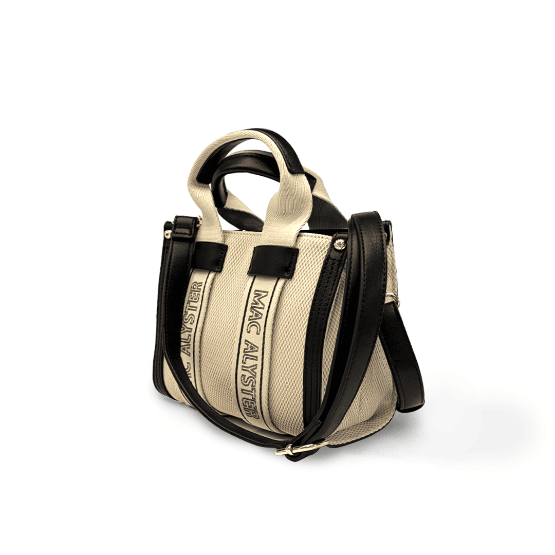 Mac Alyster Miss Clover mini sac Doré tissu 20x9x17cm