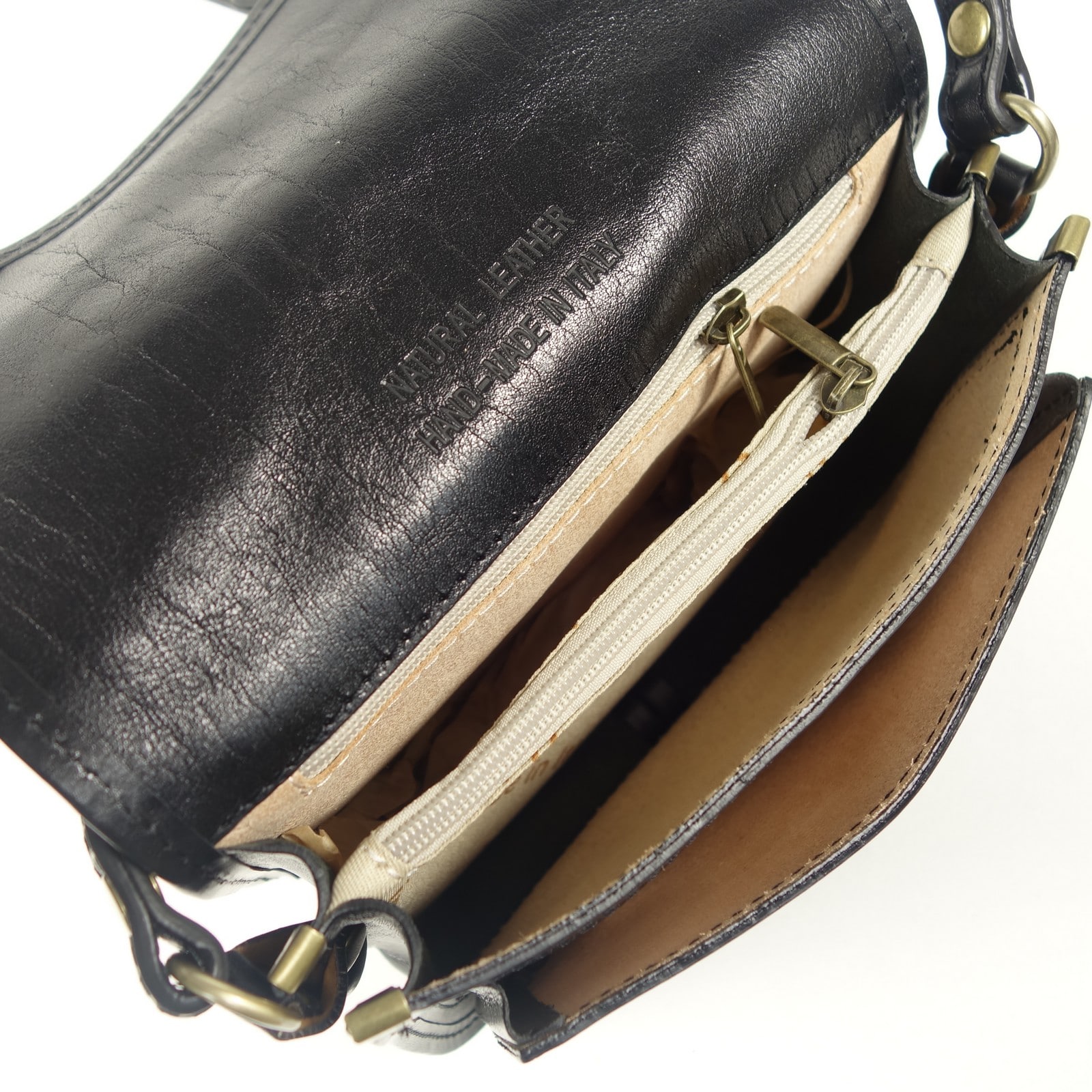 Collection Esprit Cuir ELANIA micro sac cuir noir vintage