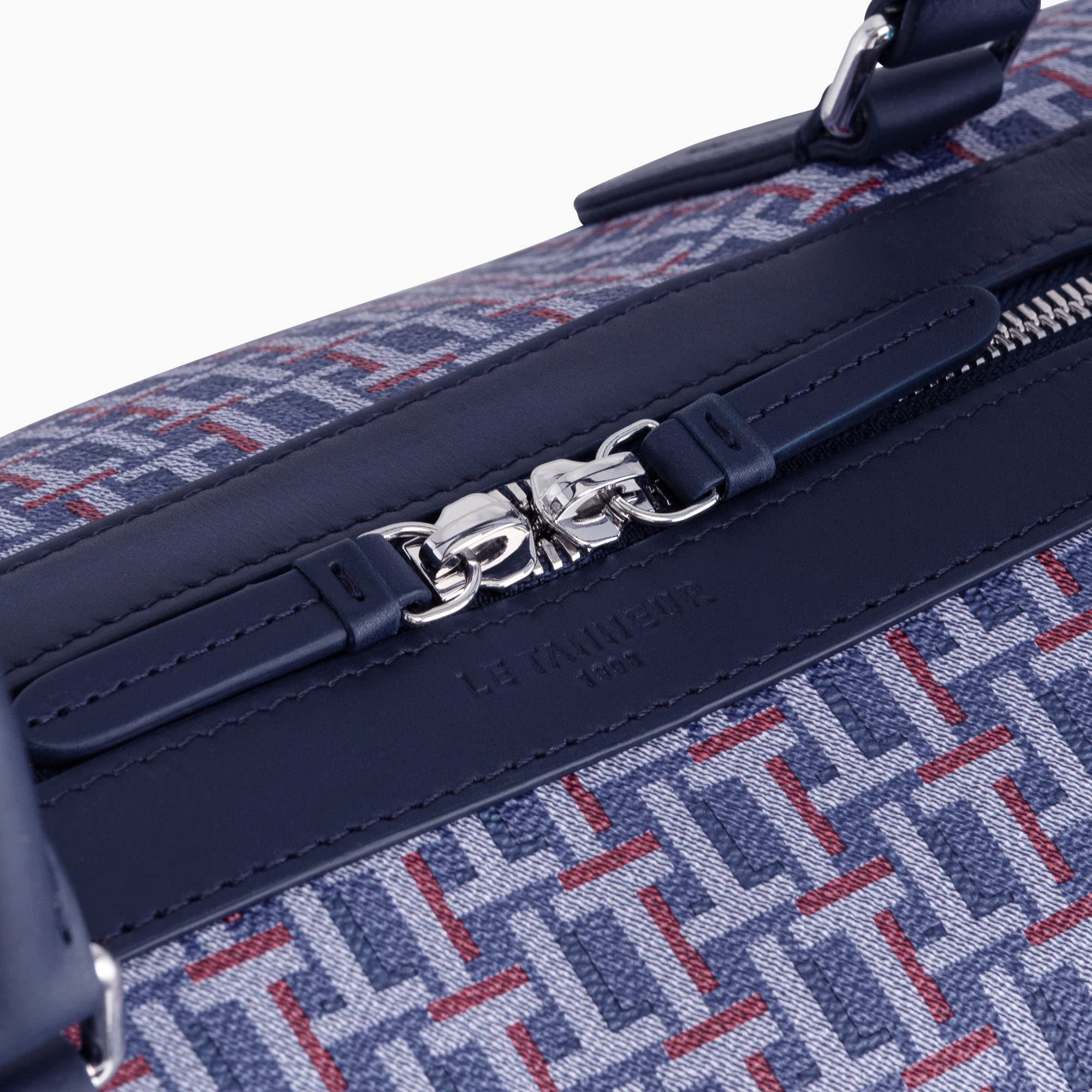 Le Tanneur Camille sac voyage toile cuir 50,5 cm homme