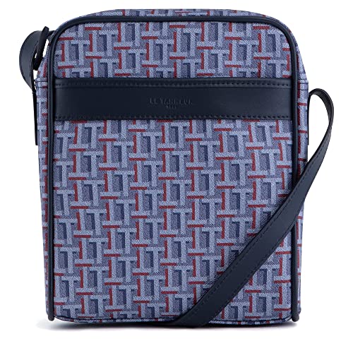 Le Tanneur Camille sacoche toile cuir homme 17 cm