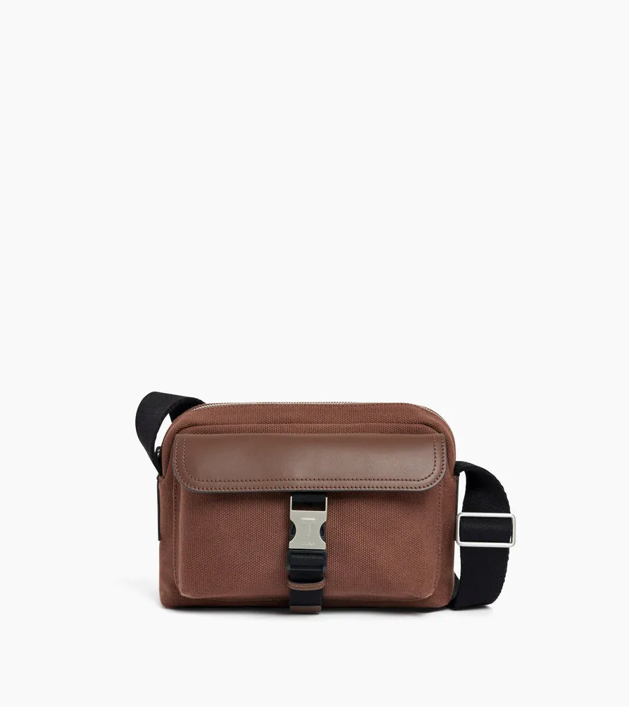 Le Tanneur Maurice petit sac bandoulière toile cuir