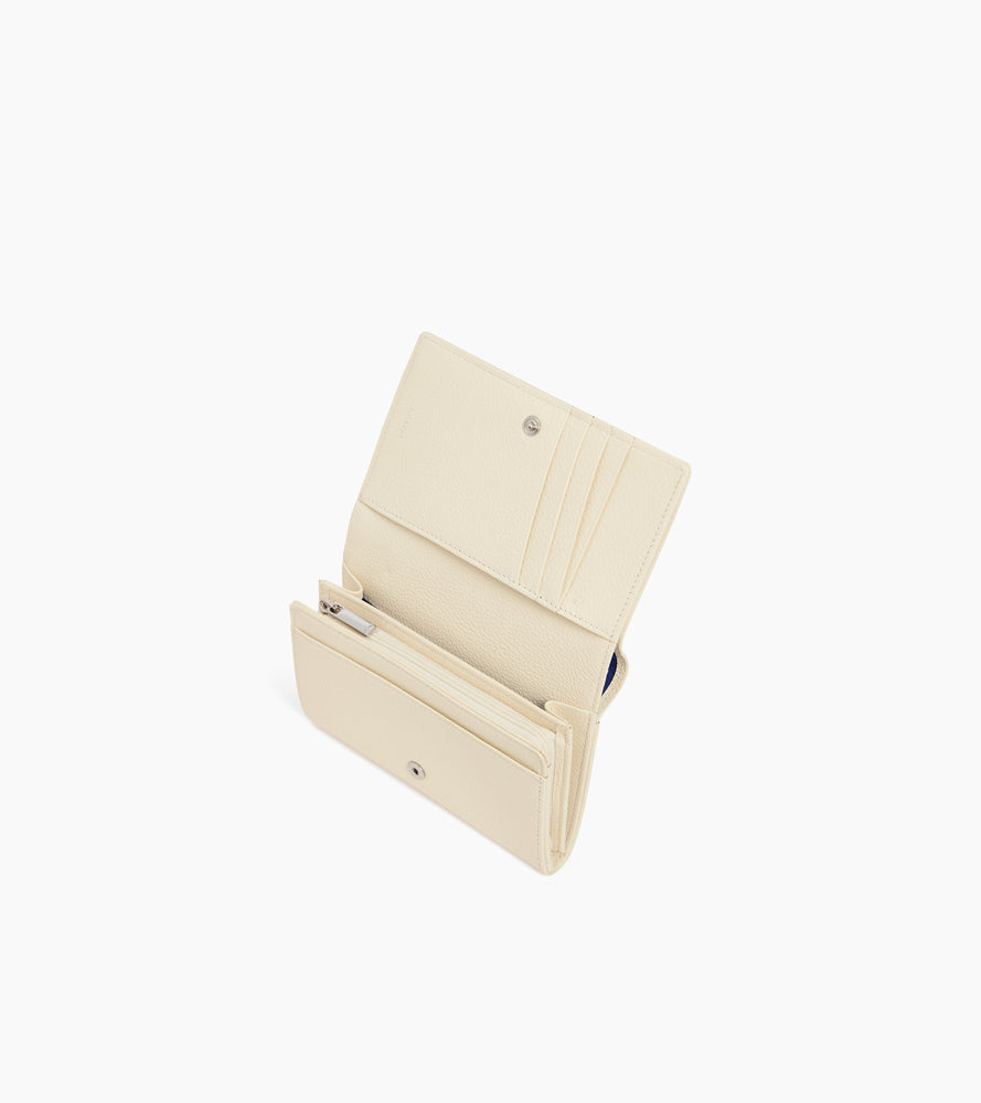 Le Tanneur Emilie portefeuille blanc fleur de sel cuir