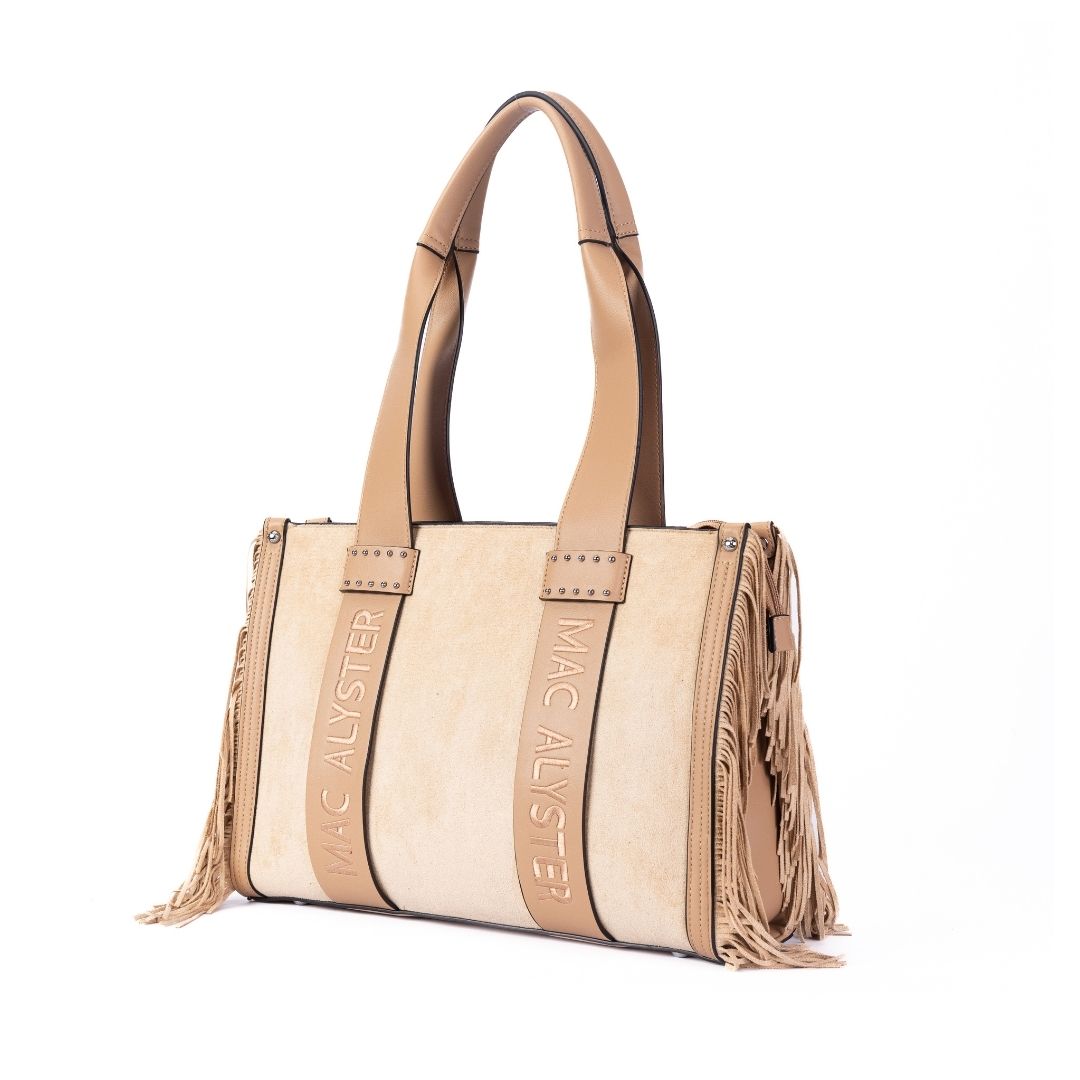 Mac Alyster Capsule Clover Nubuck Sac cabas Marron 37 cm
