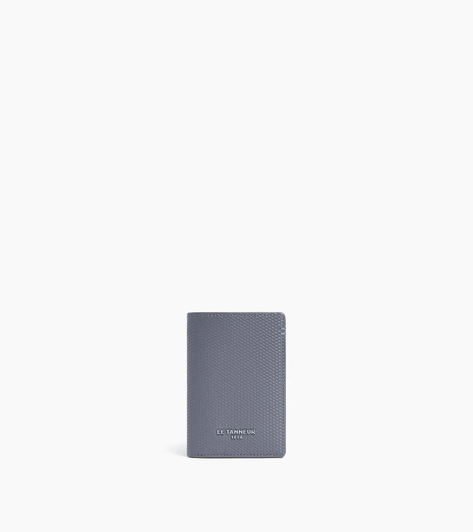 Le Tanneur Lucien porte-cartes cuir signature bleu