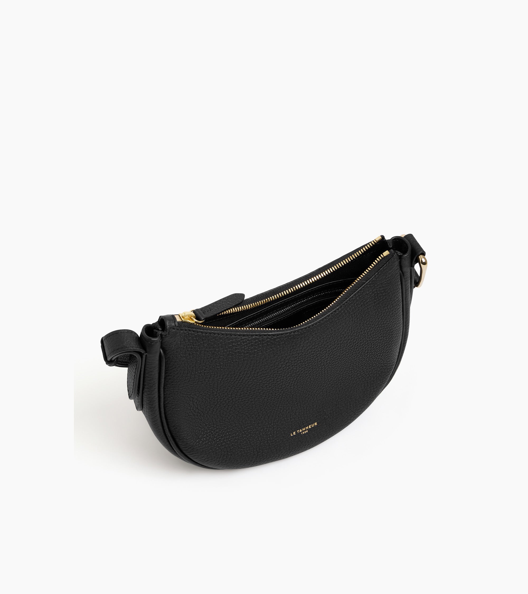 Le Tanneur Madeleine sac bandoulière cuir noir