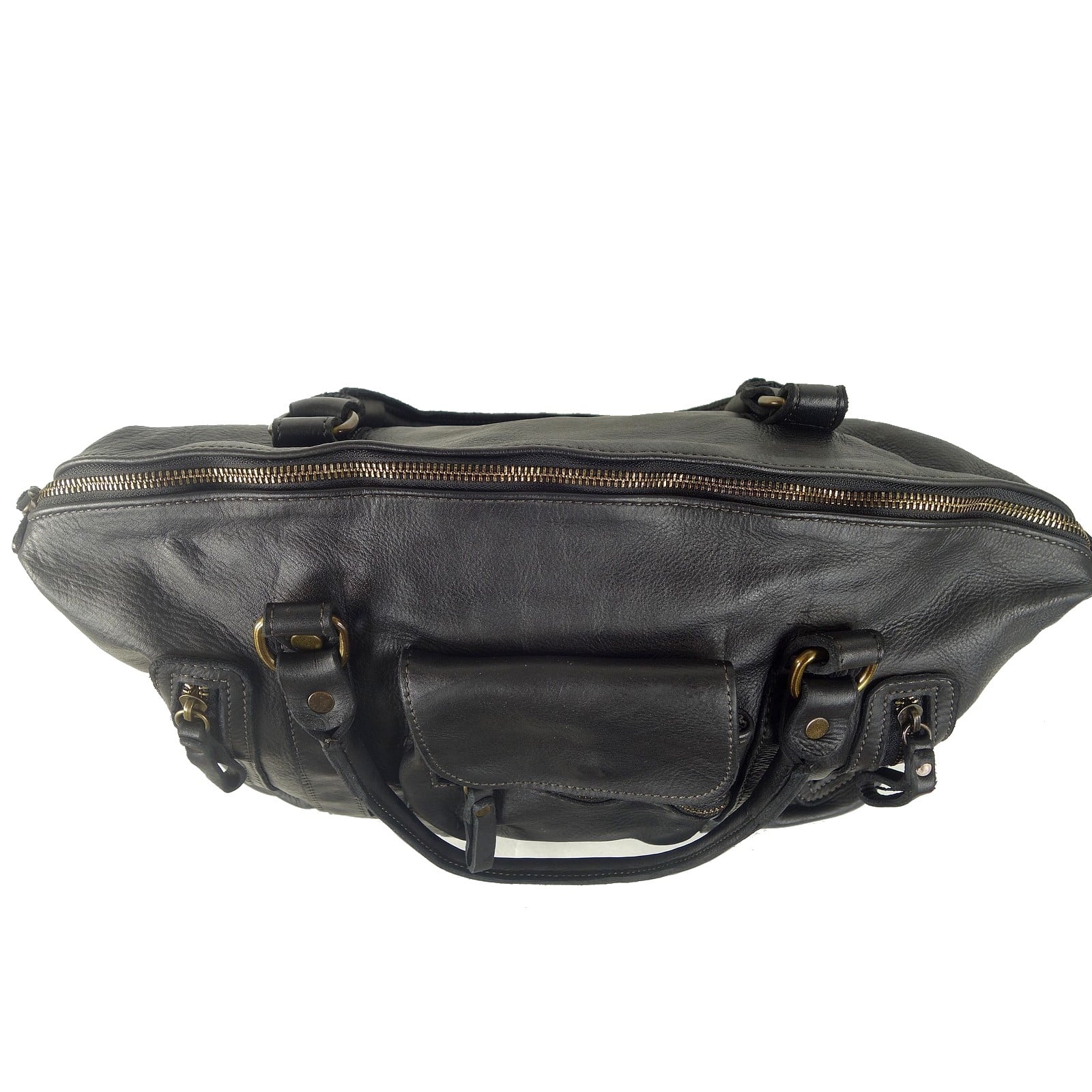 Collection Esprit Cuir Grand sac à main Elsa grand sac cuir noir