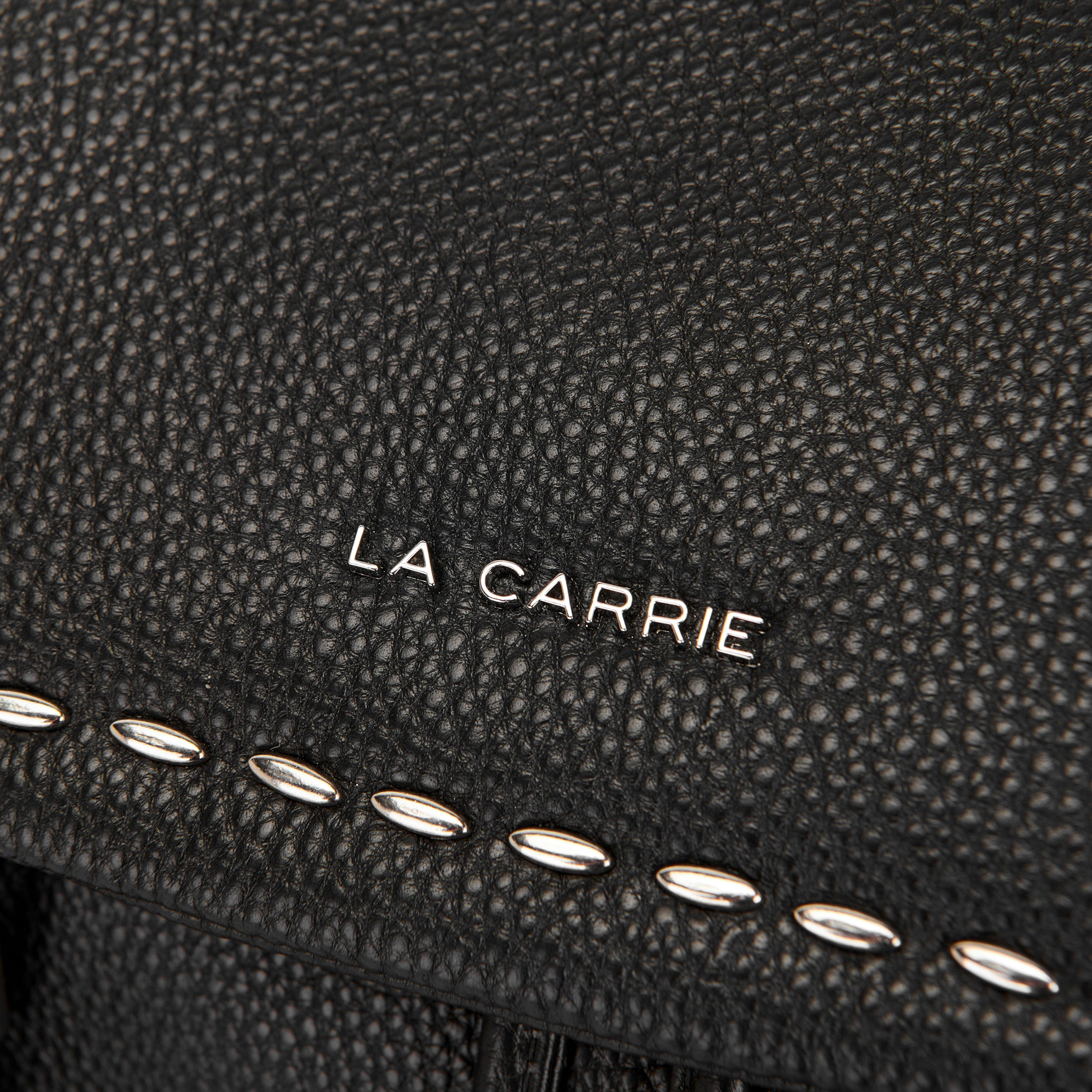 La Carrie Rock sac a dos noir cuir 27x12x31