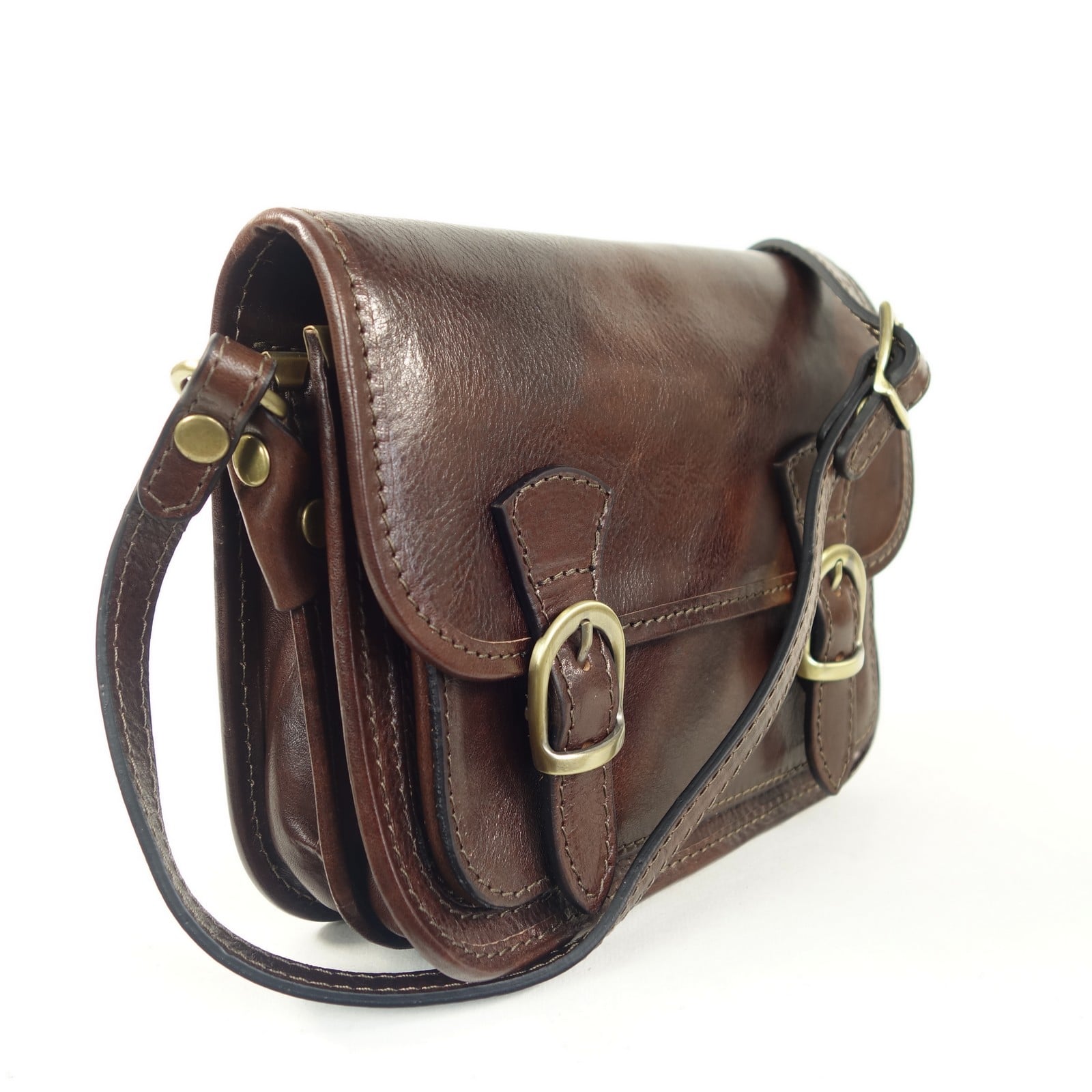 Collection Esprit Cuir ELANIA mini sac bandoulière marron