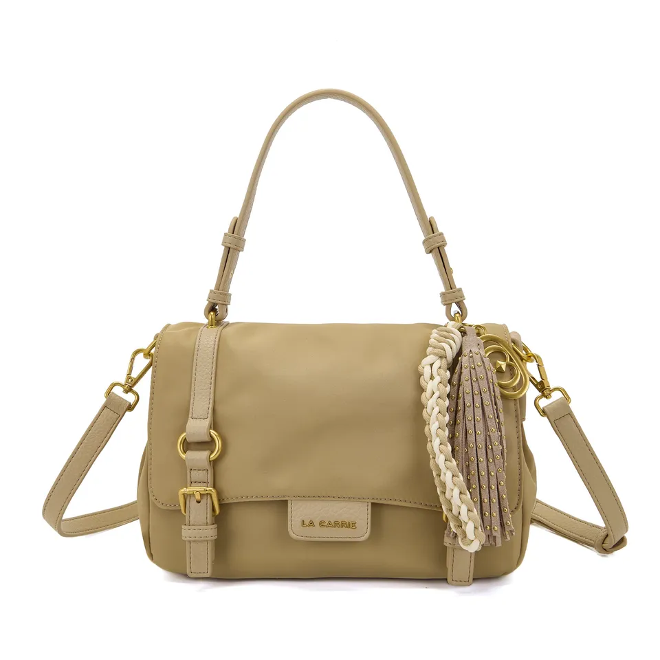 La Carrie Atena Dark Wave sac cabas beige 30x16x18cm