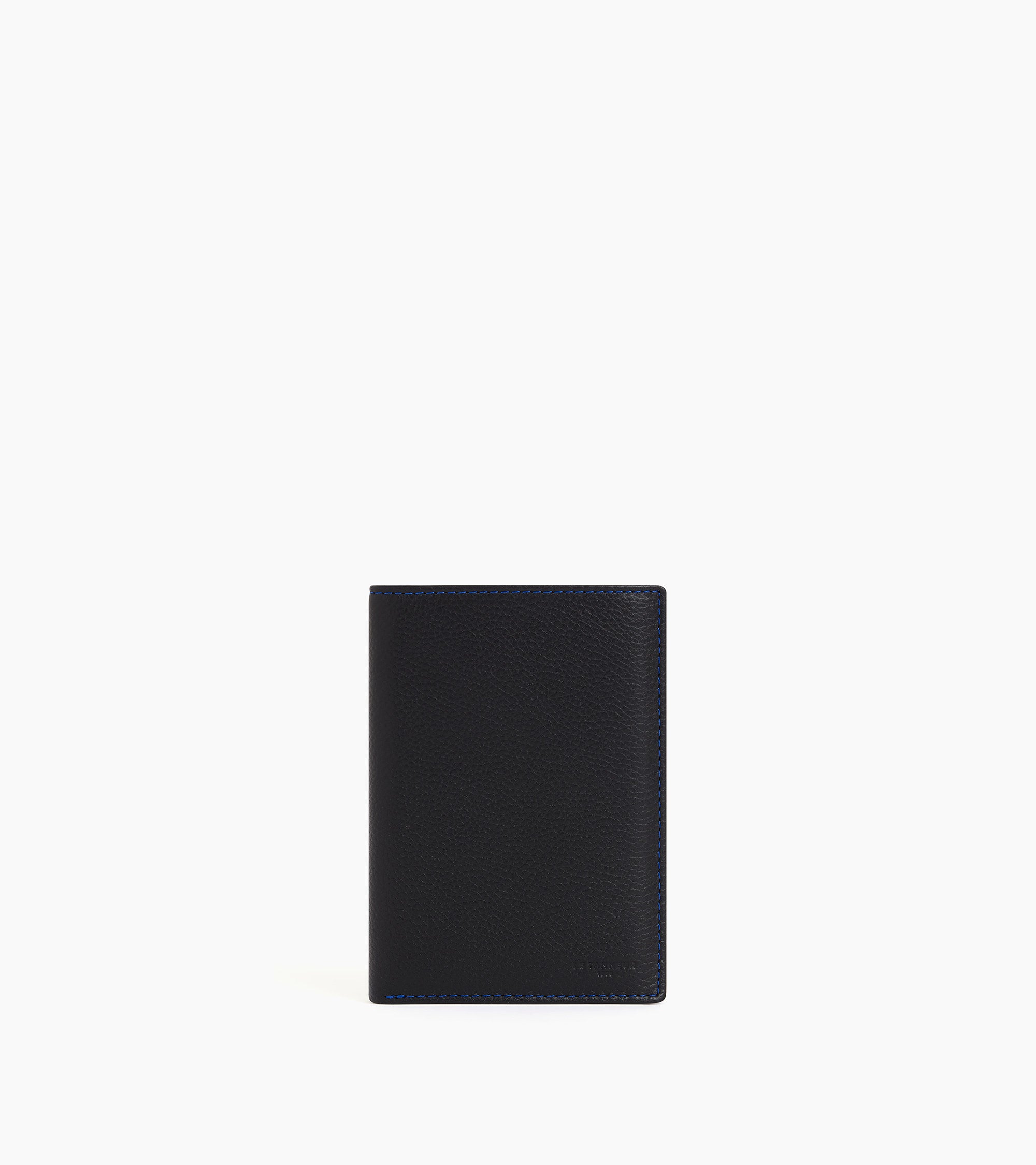 Le Tanneur Charles grand portefeuille cuir grainé noir