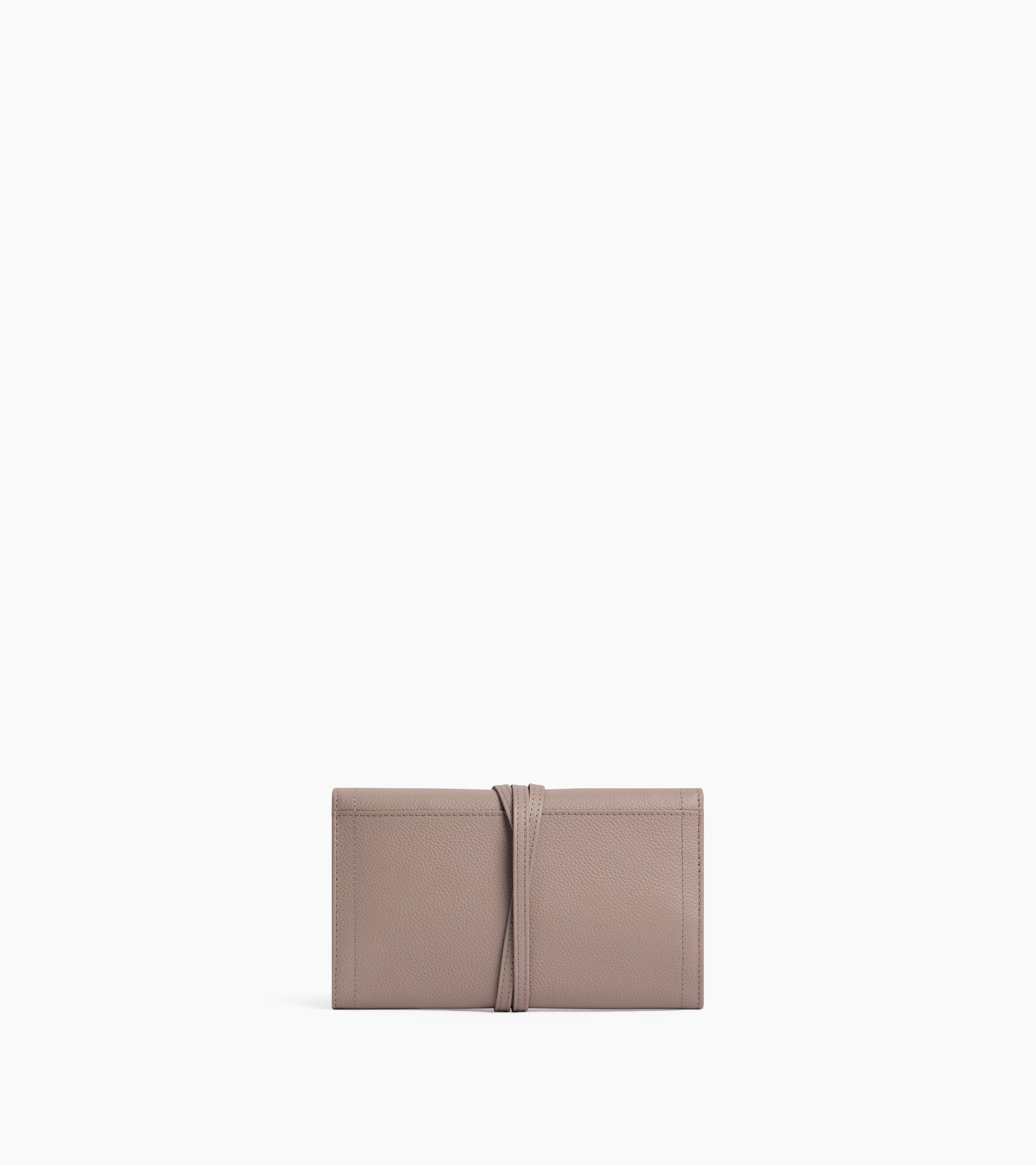 Le Tanneur coffret bijoux cuir grainé Fossil Grey