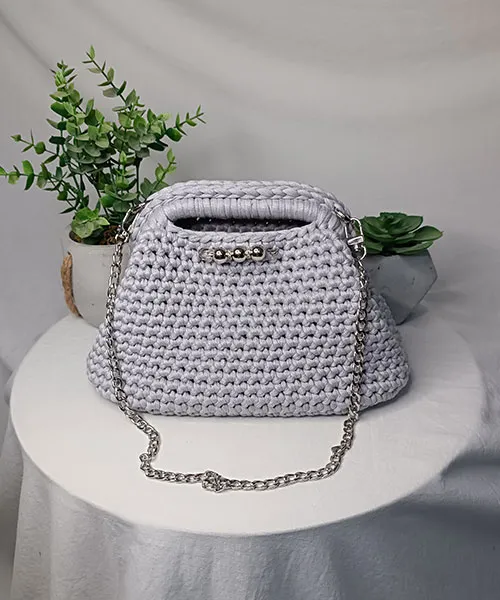 Takiri Mona TK1042 sac à main gris clair chaîne