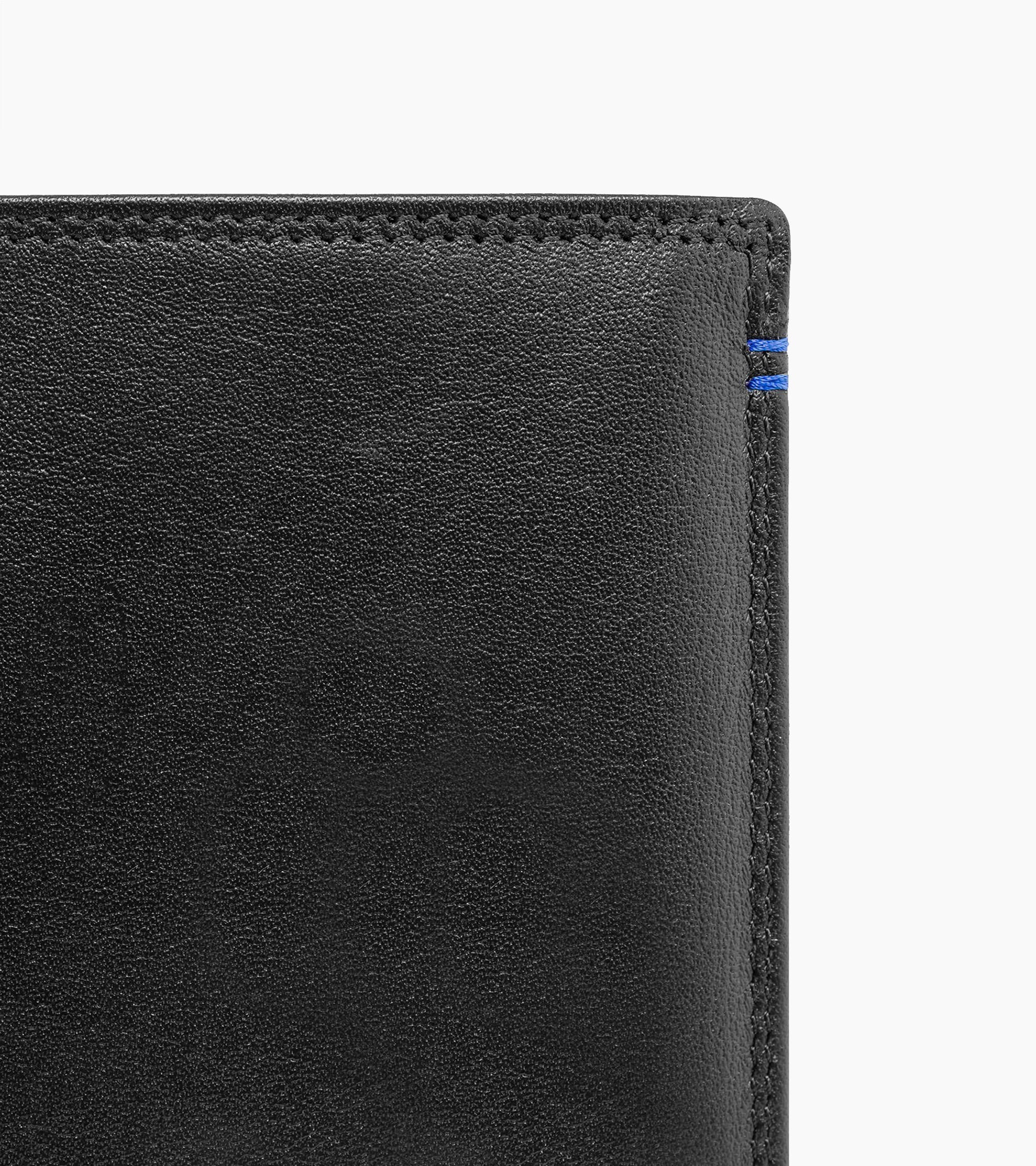 Le Tanneur Martin grand portefeuille cuir noir 2 volets