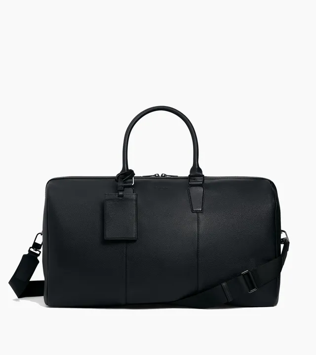 Le Tanneur Marceau sac de voyage 48h cuir grainé noir