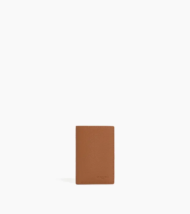 Le Tanneur Charles petit porte-cartes cuir grainé marron