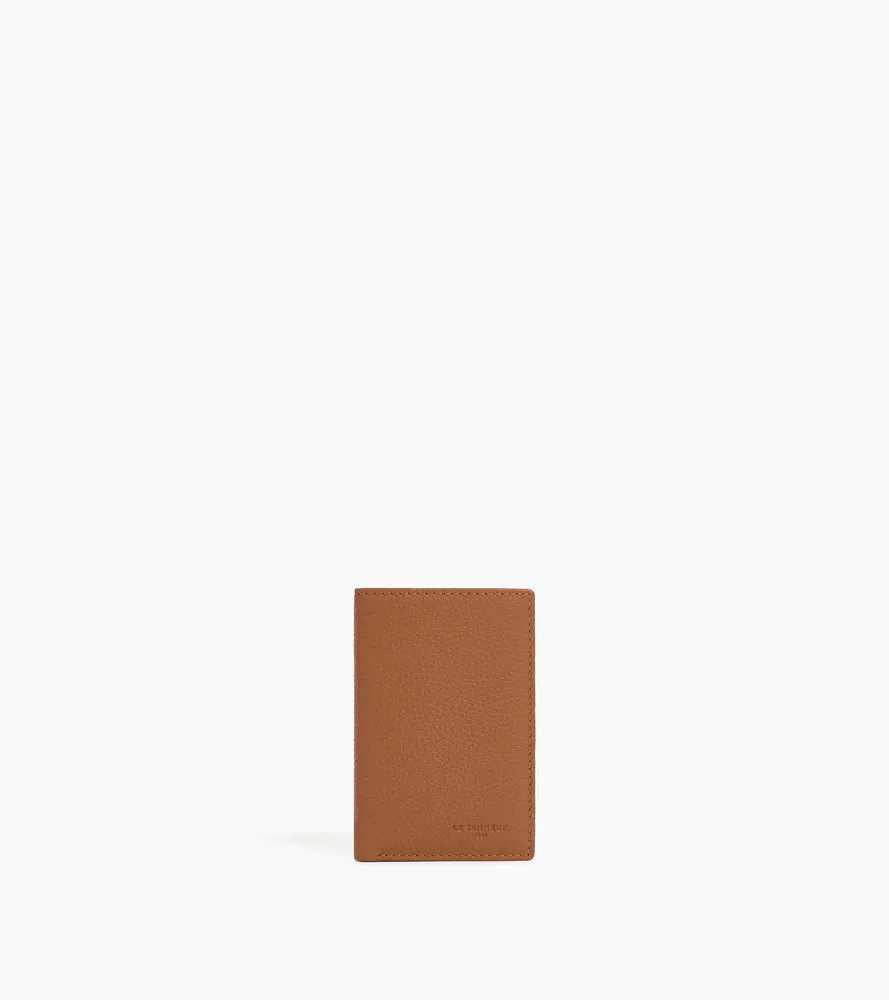 Le Tanneur Charles petit porte-cartes cuir grainé marron