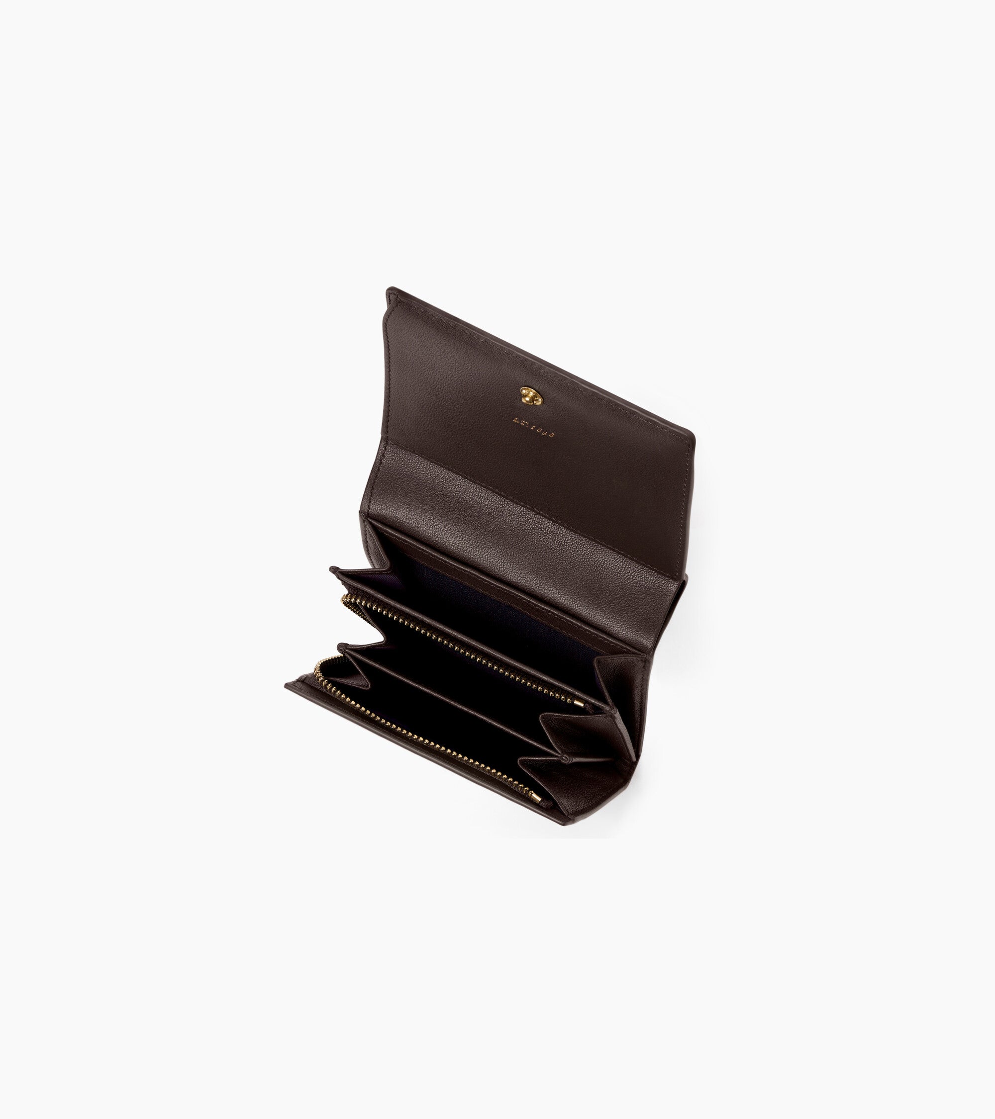 Le Tanneur Louison petit portefeuille cuir Brown Arabica