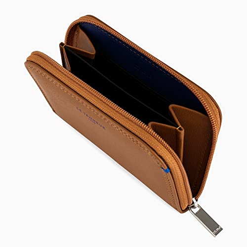 Le Tanneur Martin porte monnaie cuir homme zippé anti-RFID