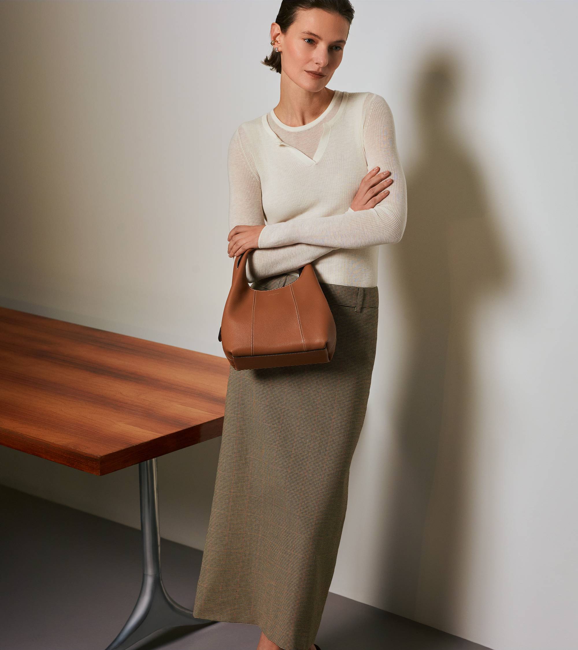 Le Tanneur Juliette petit sac à main cuir marron