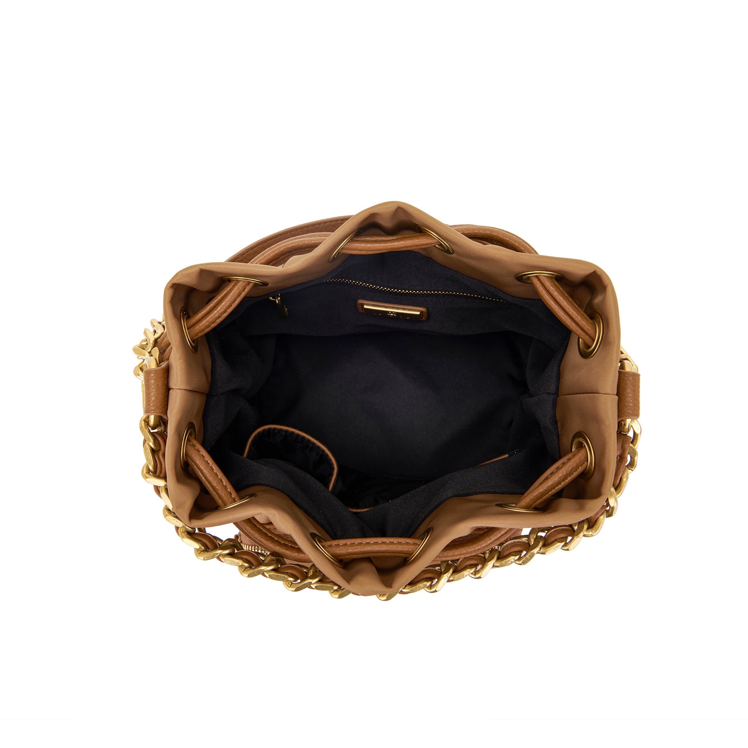 La Carrie Dark Wave sac seau camel 24x17x26 nylon PU