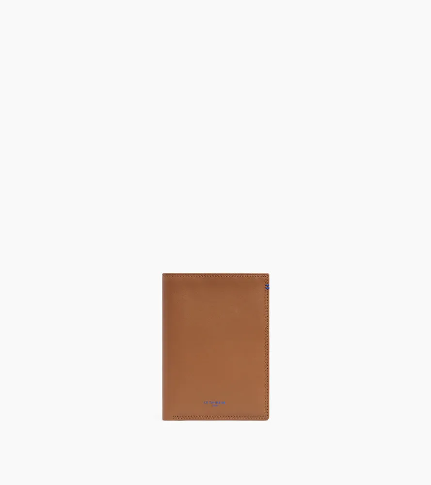 Le Tanneur Martin portefeuille cuir lisse Brown Tan