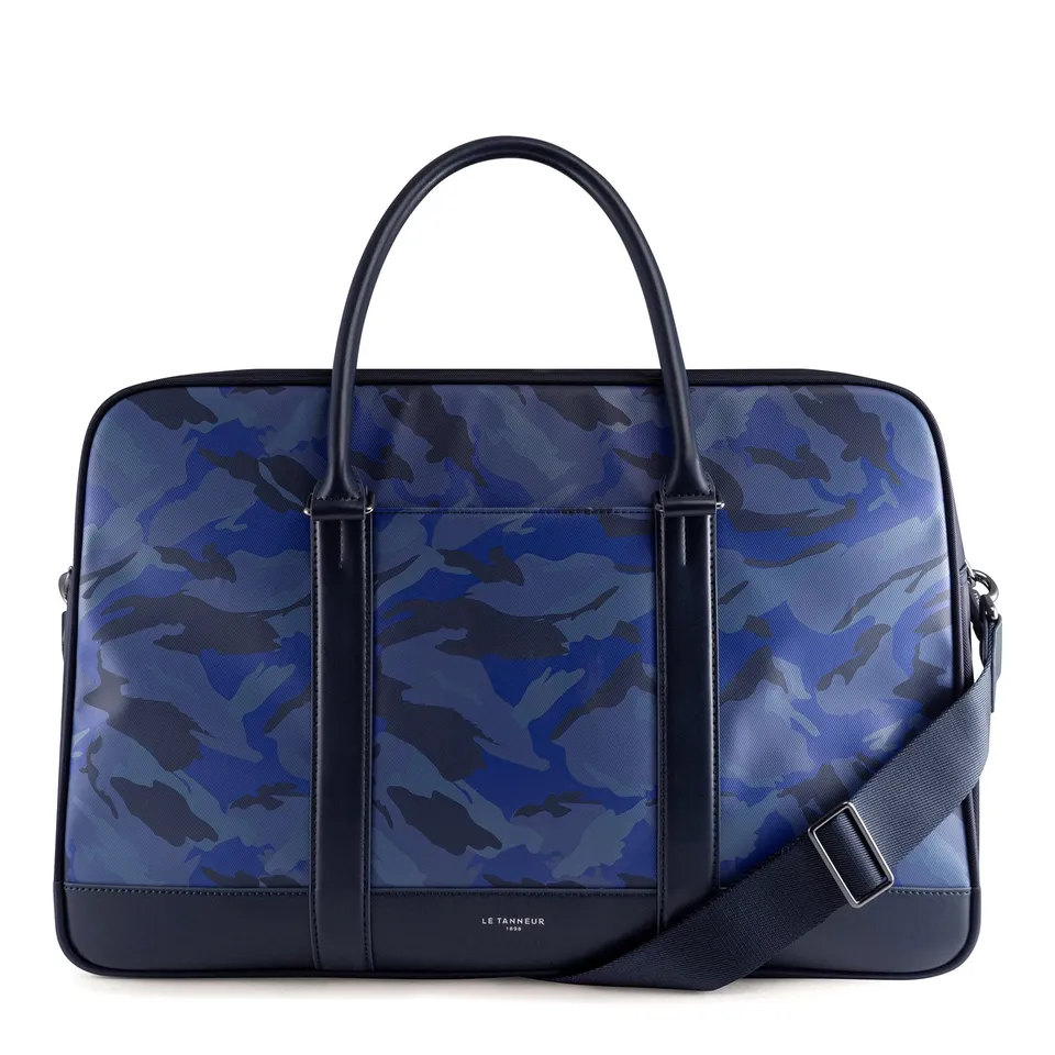 Le Tanneur Gaspard sac de voyage 48h toile cuir 46 cm